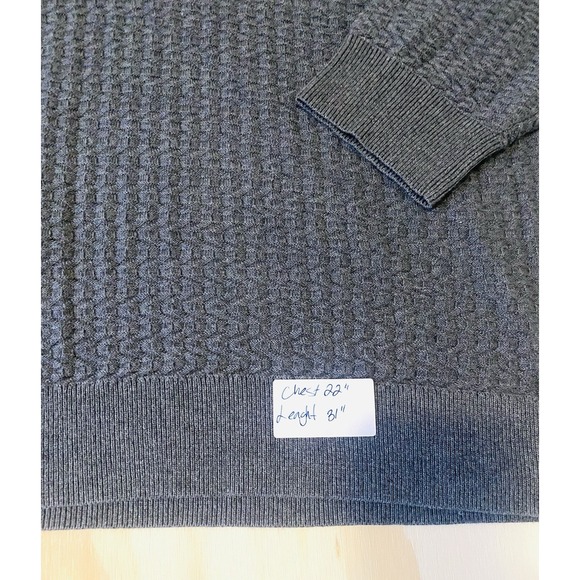 Claiborne Men's XL Textured Sweater Dark Charcoal Medium Weight Size NWTS - Picture 2 of 6